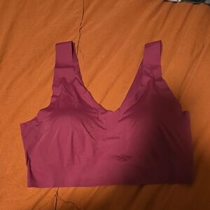 Hanes Magenta Seamless Bralette
